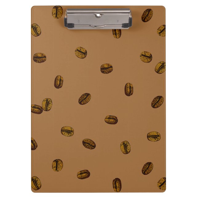 Coffee Bean Pattern Clipboard (Front)