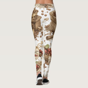 Coffee Bean Pattern Leggings
