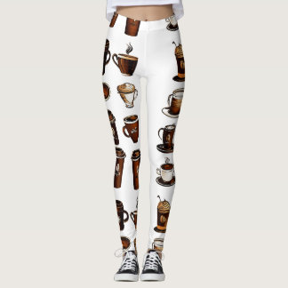 Coffee Bean Pattern Leggings