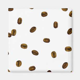 Coffee Bean Pattern Magnet