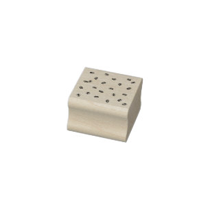Coffee Bean Pattern Rubber Stamp