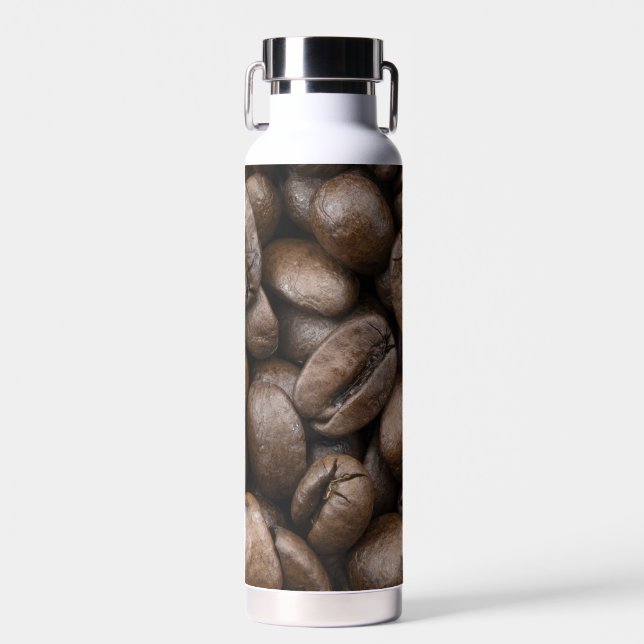 Coffee Bean Pattern Water Bottle (Front)