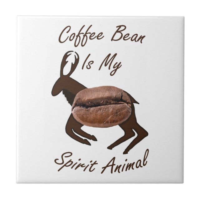 Coffee Bean Spirit Animal Tile (Front)