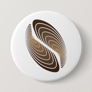 coffee bean strata 3 inch round button