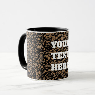 Coffee Bean Texture Template Mug