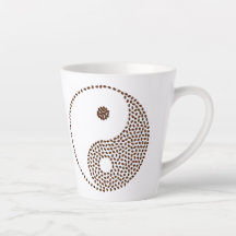 Coffee Bean Yin/Yang Latte Mug