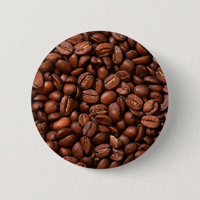 Coffee Beans 2 Inch Round Button (Front)