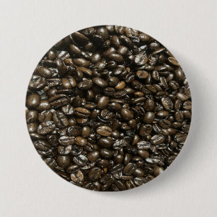 Coffee Beans 3 Inch Round Button