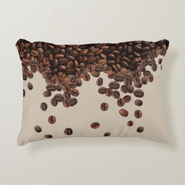 Coffee Beans Accent Pillow (Front)