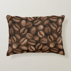 Coffee beans accent pillow