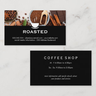 Coffee Beans and Accessories Business Card
