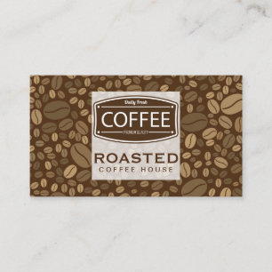 Coffee Beans Background Business Card