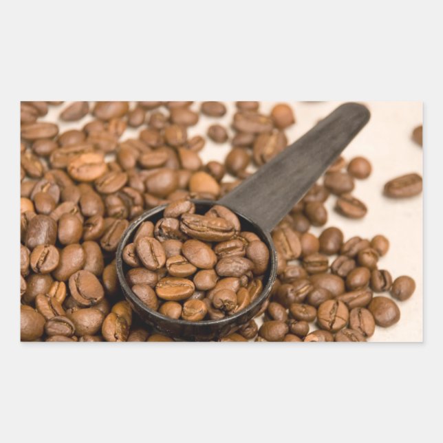 Coffee Beans Background Sticker (Front)