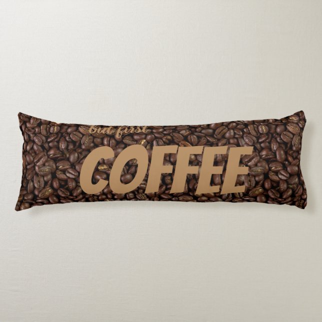 Coffee Beans Body Pillow (Front)