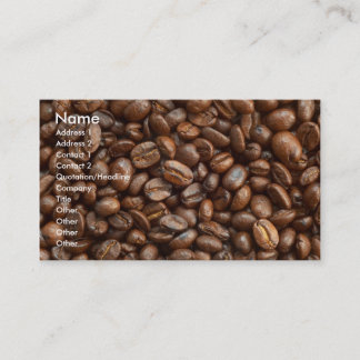 COFFEE BEANS BUSINESS CARD