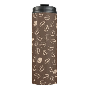 Coffee Beans: Cartoon Doodle Vintage Thermal Tumbler