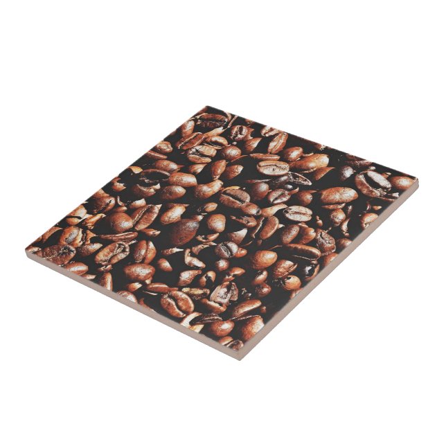 Coffee Beans Ceramic Tile (Side)