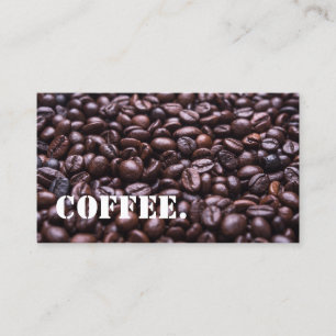 Coffee Beans Coffee Shop Loyalty Punch Card