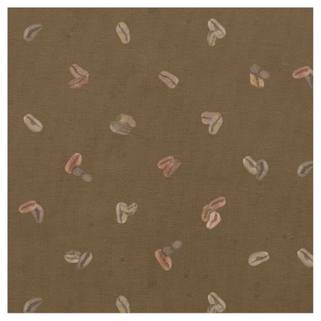 Coffee Beans diamond pattern Texture Deja Brew Fabric (Close Up)