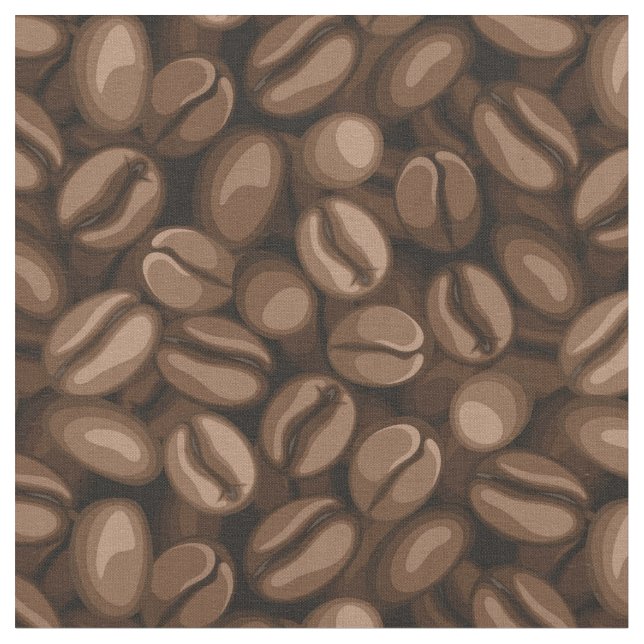 Coffee beans fabric (Close Up)