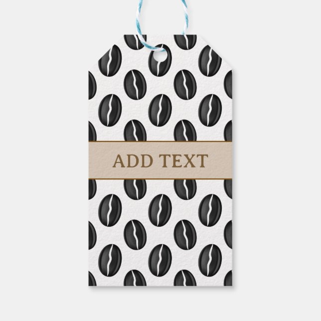 Coffee Beans  Gift Tags (Back)