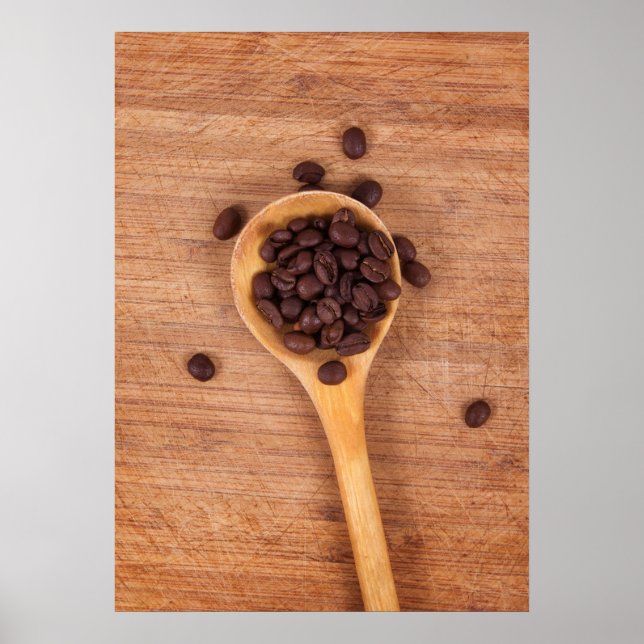 Coffee beans grains poster (Front)