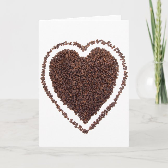 Coffee beans heart card (Front)