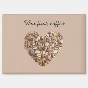 Coffee Beans Heart  Magnet