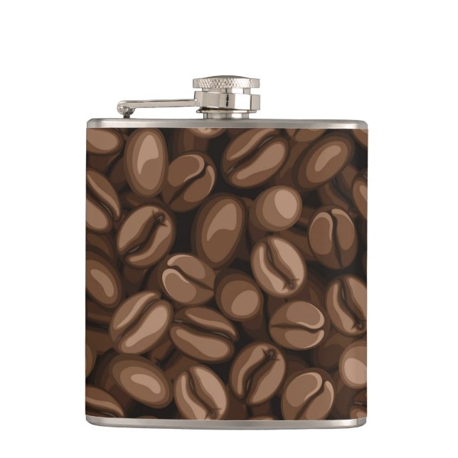 Coffee beans hip flask (Front)