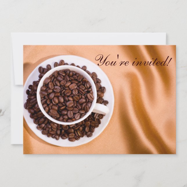 Coffee beans invitation (Front)