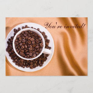 Coffee beans invitation