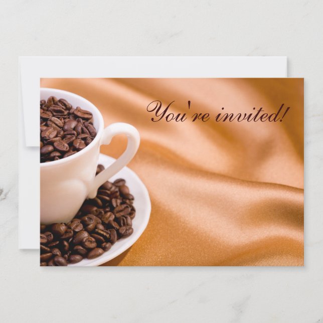 Coffee beans invitation (Front)