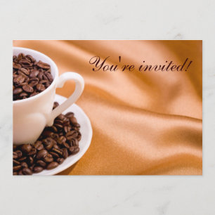 Coffee beans invitation