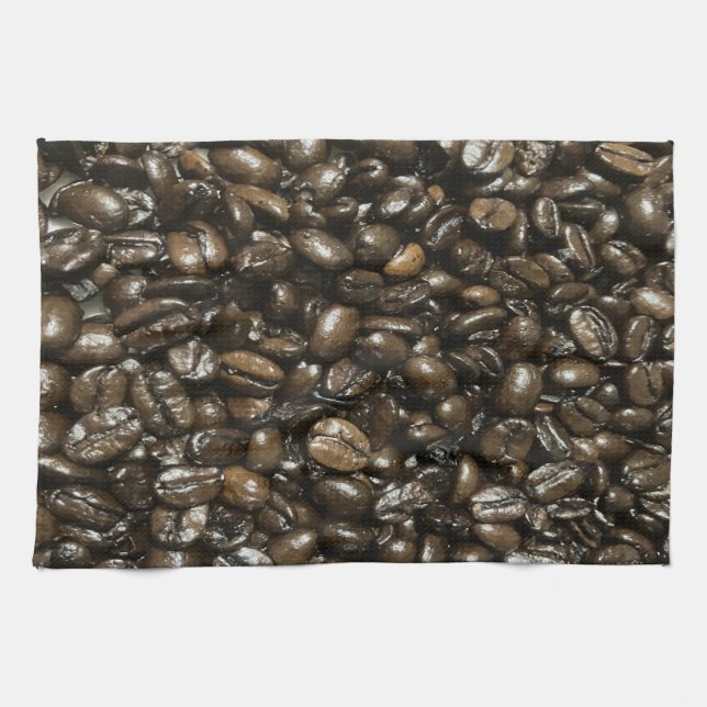 Coffee Beans Kitchen Towel (Horizontal)