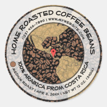 Coffee Beans Label Template