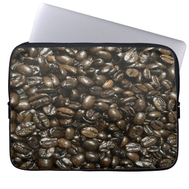 Coffee Beans Laptop Sleeve (Front)