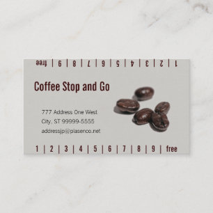 Coffee Beans Loyalty Card