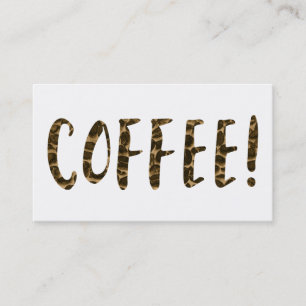 coffee beans loyalty card