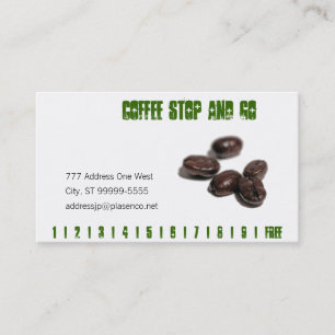 Coffee Beans Loyalty Card