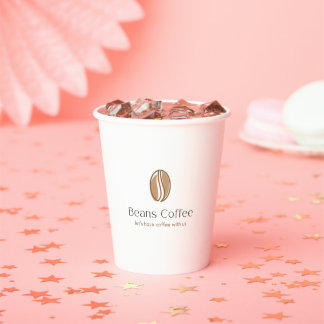 Coffee Beans Paper Cup – Let’s Have a Coffee With 