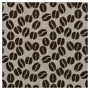 coffee beans pattern fabric