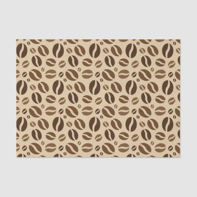 Coffee beans pattern tissue paper (Front)