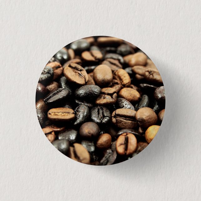 Coffee Beans Photography 1 Inch Round Button (Front)