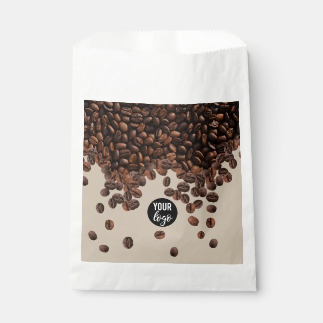 Coffee Beans Professional Business Logo  Favour Bag (Front)