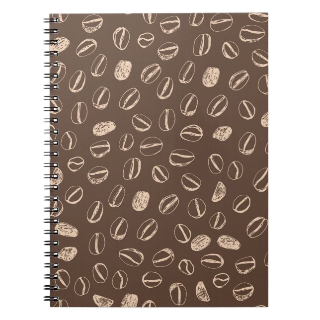 Coffee beans restaurant hand drawn cartoon doodle  notebook (Front)