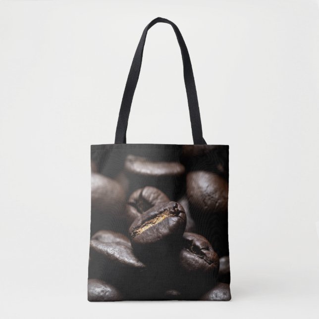Coffee beans roasted food coffee tote bag (Front)