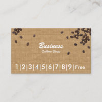 Coffee Beans Rustic Burlap Coffee Loyalty