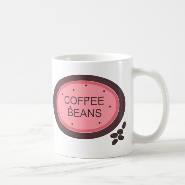 Coffee Beans Sign Mug (Right)