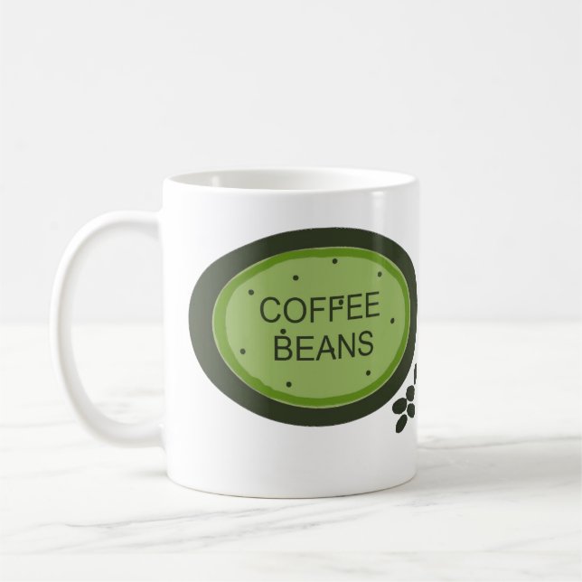 Coffee Beans Sign Mug (Left)