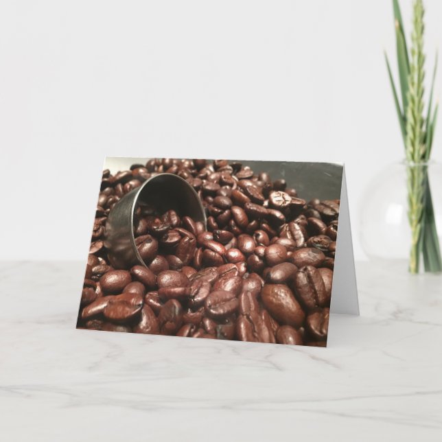 Coffee Beans Silver Scoop Photograph Template (Front)